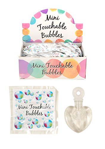 Touchable Bubbles Mini-Seifenblasen zum Anfassen, in Herzform, ideal für Partys, Hochzeiten, als Tischdekoration, etc., 48. Stk. von Henbrandt