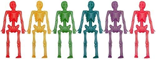 gemischte Farben Neon Stretchy Skelett - Packung von 12 von Henbrandt