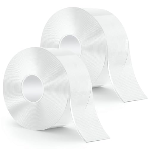 2 Rollen Doppelseitiges Klebeband, Nano Tape Extra Stark Kleben Statt Bohren,Doppelseitige Klebebänder Wiederverwendbar Transparent Nanoband für Teppich, Foto Wand, Küche, Auto oder Outdoor(3cm x 5 m) 2 Rollen Doppelseitiges Klebeband, Nano Tape Extra Stark Kleben Statt Bohren,Doppelseitige Klebebänder Wiederverwendbar Transparent Nanoband für Teppich, Foto Wand, Küche, Auto oder Outdoor(3cm x 5 m) von Hengrongshen