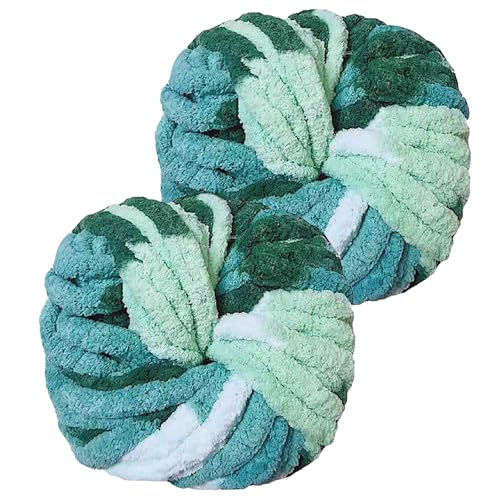 Hengrongshen Dicke Wolle 2 Stück 500g, Chunky Yarn für Armstricken, Dickes Garn zum Häkeln und Stricken von Decken, XXL Riesen Wolle für Schals, Mützen, Haustier Nest - Wolkengrau Hengrongshen Dicke Wolle 2 Stück 500g, Chunky Yarn für Armstricken, Dickes Garn zum Häkeln und Stricken von Decken, XXL Riesen Wolle für Schals, Mützen, Haustier Nest - Wolkengrau von Hengrongshen
