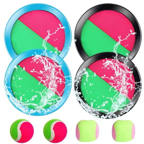 Klettballspiel für Kinder, KlettballspielMmit 4 Fangscheiben & 4 Klettball, Klettball Spiel für Ballspiele für Draußen Kinder, Klettspiel Wurf Spiel Kinder Ab 3-6 Klettballspiel für Kinder, KlettballspielMmit 4 Fangscheiben & 4 Klettball, Klettball Spiel für Ballspiele für Draußen Kinder, Klettspiel Wurf Spiel Kinder Ab 3-6 von Hengrongshen