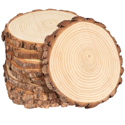 Hengsong Holzscheiben Ohne Loch 10 Stk,Holzplatte Rund 14-15cm,Baumscheiben,Holzscheiben zum Basteln,Baumrinde zum Basteln für DIY&Holzanhänger zum Bemalen&Hochzeits-Weihnachtsdeko Hengsong Holzscheiben Ohne Loch 10 Stk,Holzplatte Rund 14-15cm,Baumscheiben,Holzscheiben zum Basteln,Baumrinde zum Basteln für DIY&Holzanhänger zum Bemalen&Hochzeits-Weihnachtsdeko von Hengsong