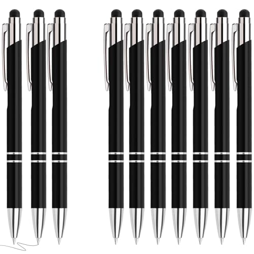 Hengsong Kugelschreiber Hochwertig,200 Kugelschreiber mit Touchpen Set,mit 0,7-mm-Mine,Druckkugelschreiber,für Büro,Business&Schule,Metall,Schwarz mit Schwarz tinte Hengsong Kugelschreiber Hochwertig,200 Kugelschreiber mit Touchpen Set,mit 0,7-mm-Mine,Druckkugelschreiber,für Büro,Business&Schule,Metall,Schwarz mit Schwarz tinte von Hengsong