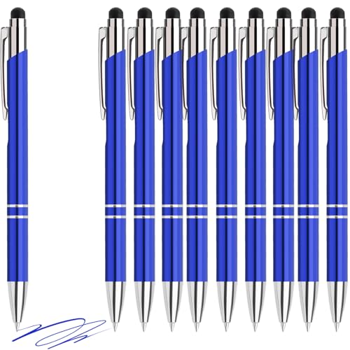Hengsong Kugelschreiber Hochwertig,30 Kugelschreiber mit Touchpen Set,mit 0,7-mm-Mine,Druckkugelschreiber,für Büro,Business&Schule,Metall,Blau mit Blau tinte Hengsong Kugelschreiber Hochwertig,30 Kugelschreiber mit Touchpen Set,mit 0,7-mm-Mine,Druckkugelschreiber,für Büro,Business&Schule,Metall,Blau mit Blau tinte von Hengsong