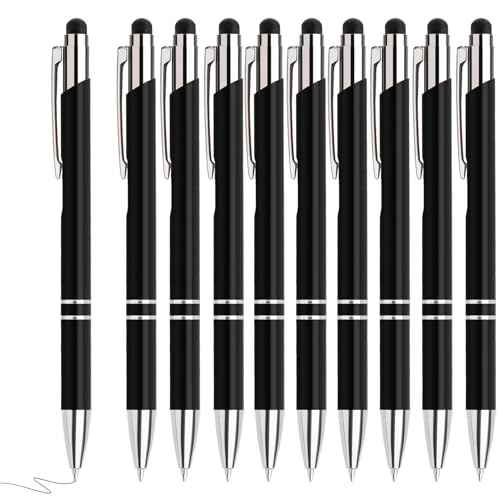 Hengsong Kugelschreiber Hochwertig,300 Kugelschreiber mit Touchpen Set,mit 0,7-mm-Mine,Druckkugelschreiber,für Büro,Business&Schule,Metall,Schwarz mit Schwarz Tinte Hengsong Kugelschreiber Hochwertig,300 Kugelschreiber mit Touchpen Set,mit 0,7-mm-Mine,Druckkugelschreiber,für Büro,Business&Schule,Metall,Schwarz mit Schwarz Tinte von Hengsong