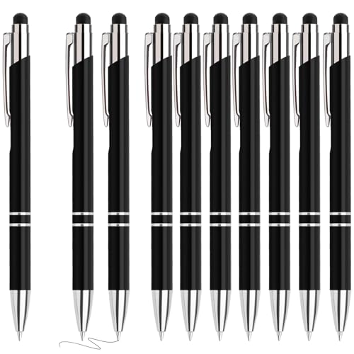 Hengsong Kugelschreiber Hochwertig,50 Kugelschreiber mit Touchpen Set,mit 0,7-mm-Mine,Druckkugelschreiber,für Büro,Business&Schule,Metall,Schwarz mit Schwarz Tinte Hengsong Kugelschreiber Hochwertig,50 Kugelschreiber mit Touchpen Set,mit 0,7-mm-Mine,Druckkugelschreiber,für Büro,Business&Schule,Metall,Schwarz mit Schwarz Tinte von Hengsong