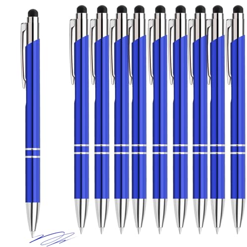 Hengsong Kugelschreiber Hochwertig,500 Kugelschreiber mit Touchpen Set,mit 0,7-mm-Mine,Druckkugelschreiber,für Büro,Business&Schule,Metall,Blau mit Blau tinte Hengsong Kugelschreiber Hochwertig,500 Kugelschreiber mit Touchpen Set,mit 0,7-mm-Mine,Druckkugelschreiber,für Büro,Business&Schule,Metall,Blau mit Blau tinte von Hengsong