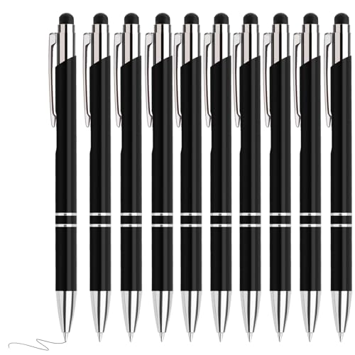 Hengsong Kugelschreiber Hochwertig,500 Kugelschreiber mit Touchpen Set,mit 0,7-mm-Mine,Druckkugelschreiber,für Büro,Business&Schule,Metall,Schwarz mit Schwarz tinte Hengsong Kugelschreiber Hochwertig,500 Kugelschreiber mit Touchpen Set,mit 0,7-mm-Mine,Druckkugelschreiber,für Büro,Business&Schule,Metall,Schwarz mit Schwarz tinte von Hengsong