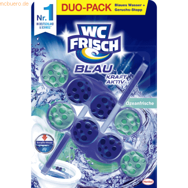 Henkel WC frisch Duftspüler Kraft Aktiv W2F2 Ozeanfrische 2 Stück von Henkel