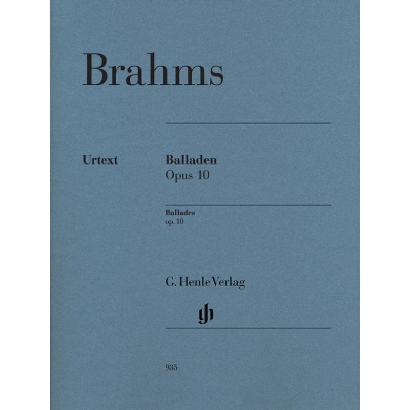 G. Henle Urtext-Ausgabe / Johannes Brahms - Balladen Op. 10 - Johannes Brahms - Balladen op. 10, Kartoniert (TB) von Henle