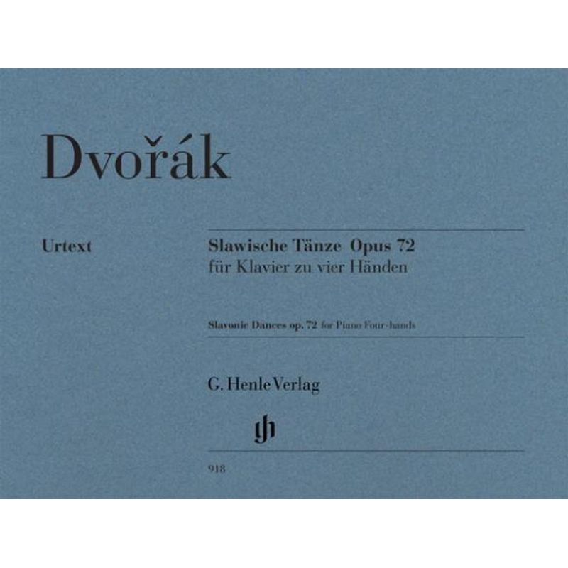 Antonín Dvorák - Slawische Tänze Op. 72 Für Klavier Zu Vier Händen - Antonin Dvorak, Kartoniert (TB) von Henle