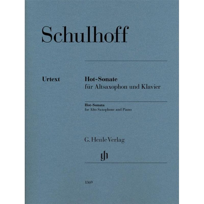 Hot-Sonate Für Altsaxophon Und Klavier - Erwin Schulhoff - Hot-Sonate für Altsaxophon und Klavier, Kartoniert (TB) von Henle