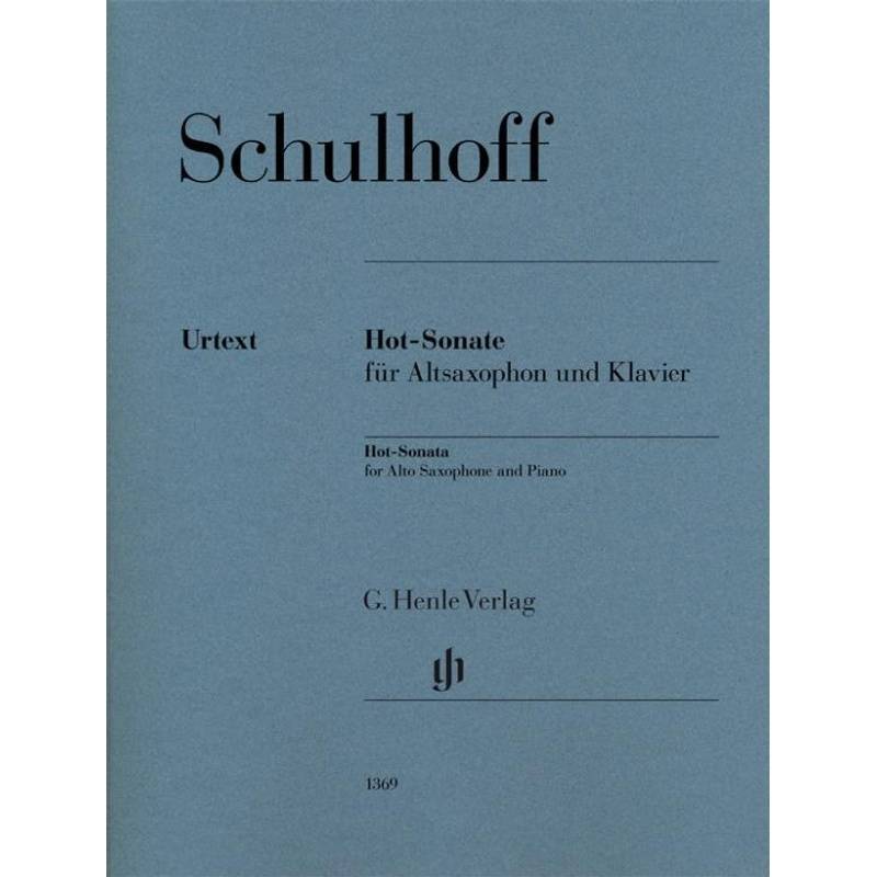 Hot-Sonate Für Altsaxophon Und Klavier - Erwin Schulhoff - Hot-Sonate für Altsaxophon und Klavier, Kartoniert (TB) von Henle