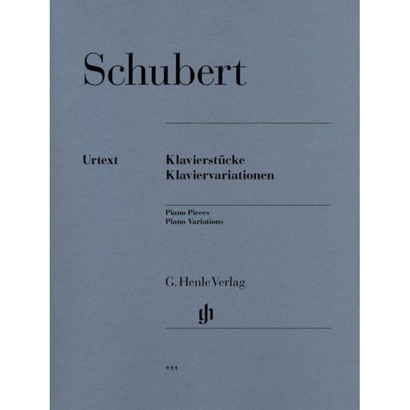 Klavierstücke - Klaviervariationen - Franz Schubert - Klavierstücke - Klaviervariationen, Kartoniert (TB) von Henle
