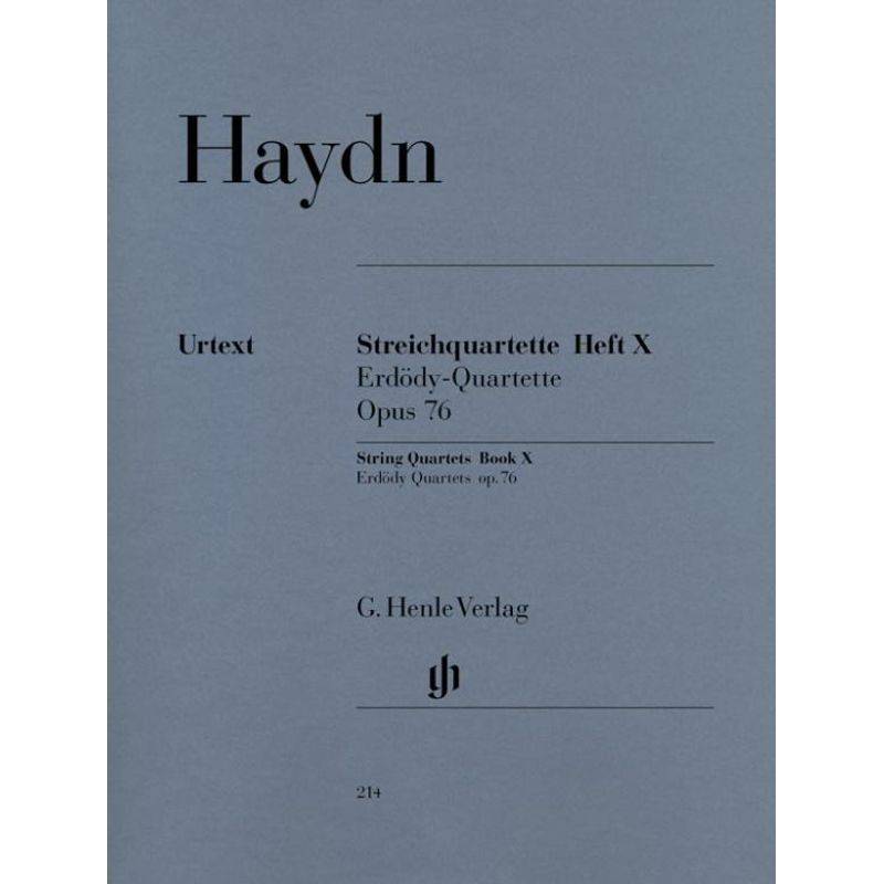 Streichquartette Heft X Op.76 Nr. 1-6 - Joseph Haydn - Streichquartette Heft X op. 76 (Erdödy-Quartette), Kartoniert (TB) von Henle