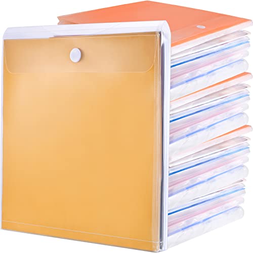 36 Stück 30.5x30.5 cm Scrapbook-Papier-Organizer Top Loading Kunststoff Papierhalter Bastelpapier Aufbewahrung Scrapbook Organisation und Aufbewahrung für Sammelalben Papierdateien Fotos, transparent von Henoyso