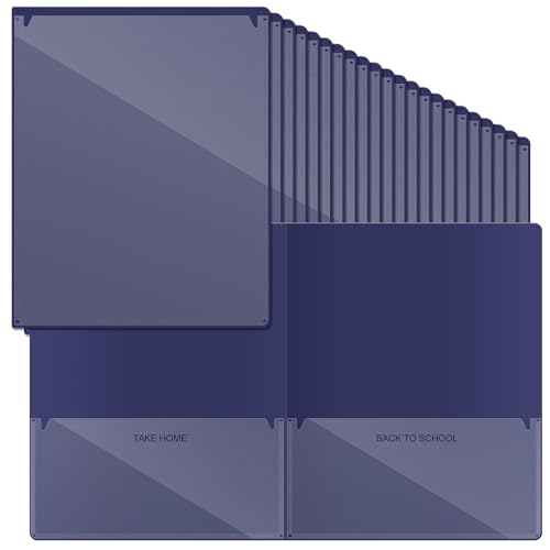Henoyso 100 Stück Ordner zum Mitnehmen, strapazierfähig, 2 Taschen, Hausaufgabenordner für Schüler, Eltern, Lehrer, Kommunikation, 30 x 24 cm, Dunkelblau Henoyso 100 Stück Ordner zum Mitnehmen, strapazierfähig, 2 Taschen, Hausaufgabenordner für Schüler, Eltern, Lehrer, Kommunikation, 30 x 24 cm, Dunkelblau von Henoyso