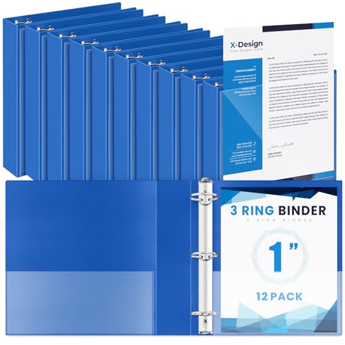 Henoyso 12 Stück 2,5 cm Mini-3-Ringbuch, passend für 14 x 21,6 cm Papier, drei runde Ringe PP, weiß-blau, Ordner für Schule, Büro, Rezepte, Fotoalbum-Seiten Henoyso 12 Stück 2,5 cm Mini-3-Ringbuch, passend für 14 x 21,6 cm Papier, drei runde Ringe PP, weiß-blau, Ordner für Schule, Büro, Rezepte, Fotoalbum-Seiten von Henoyso