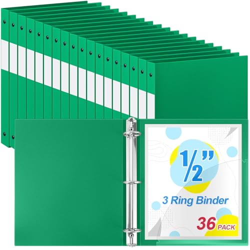 Henoyso 3-Ringordner, 1,27 cm, rund, passend für Briefgröße 8. 12,7 x 27,9 cm, flexibler Ordner aus Papier, Kunststoff, für 100 Blatt mit 1 Tasche, vielseitiger Organizer für Büro, Zuhause, Schule Henoyso 3-Ringordner, 1,27 cm, rund, passend für Briefgröße 8. 12,7 x 27,9 cm, flexibler Ordner aus Papier, Kunststoff, für 100 Blatt mit 1 Tasche, vielseitiger Organizer für Büro, Zuhause, Schule von Henoyso