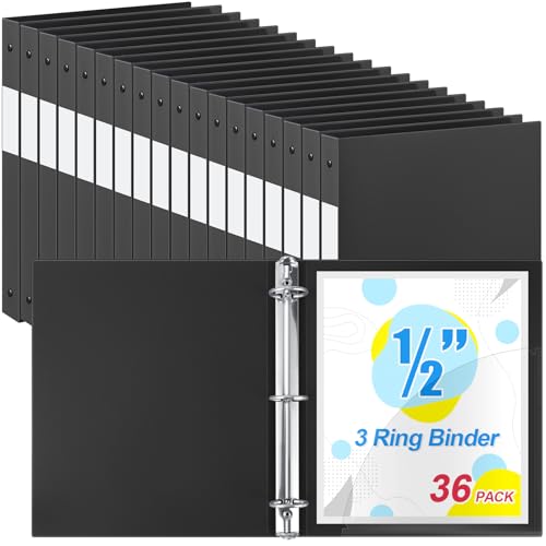 Henoyso 3-Ringordner, 1,27 cm, rund, passend für Briefgröße 8. 12,7 x 27,9 cm, flexibler Ordner aus Papier, Kunststoff, hält 100 Blatt mit 1 Tasche, vielseitiger Organizer für Büro, Zuhause, Schule Henoyso 3-Ringordner, 1,27 cm, rund, passend für Briefgröße 8. 12,7 x 27,9 cm, flexibler Ordner aus Papier, Kunststoff, hält 100 Blatt mit 1 Tasche, vielseitiger Organizer für Büro, Zuhause, Schule von Henoyso