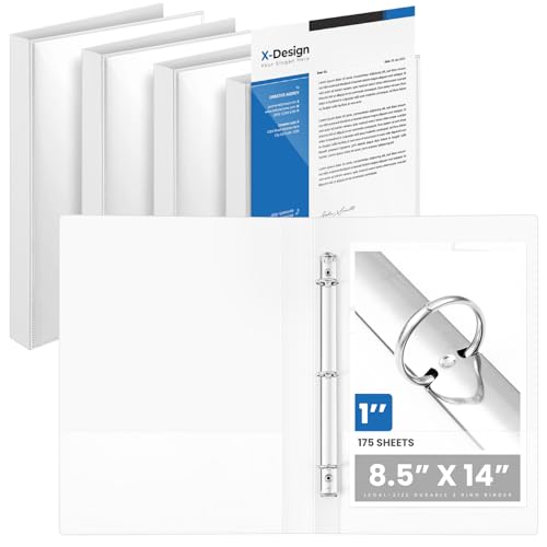 Henoyso 4 Stück 2,5 cm Mini-3-Ringbuch, passend für 14 x 21,6 cm Papier, drei runde Ringe aus PP, weiß, Mini-Ordner für Schule, Büro, Rezepte, Fotoalbum-Seiten Henoyso 4 Stück 2,5 cm Mini-3-Ringbuch, passend für 14 x 21,6 cm Papier, drei runde Ringe aus PP, weiß, Mini-Ordner für Schule, Büro, Rezepte, Fotoalbum-Seiten von Henoyso