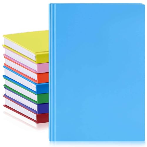 Henoyso A5-Notizbücher, blanko, Großpackung, 100 Blatt/200 Seiten, blanko, Hardcover, unliniert, Skizzenbücher, Krafteinband zum Schreiben, Zeichnen, für Studenten, Schule, Büro, 21,6 x 14,5 cm von Henoyso