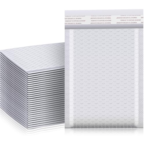 Henoyso Extra große Luftpolster-Versandtaschen, wiederverschließbar, wasserdicht, Poly-Polster-Versandtaschen, Großpackung für den Versand, Verpackungen, kleine Unternehmen (Weiß, 30,5 x 40,6 cm) Henoyso Extra große Luftpolster-Versandtaschen, wiederverschließbar, wasserdicht, Poly-Polster-Versandtaschen, Großpackung für den Versand, Verpackungen, kleine Unternehmen (Weiß, 30,5 x 40,6 cm) von Henoyso