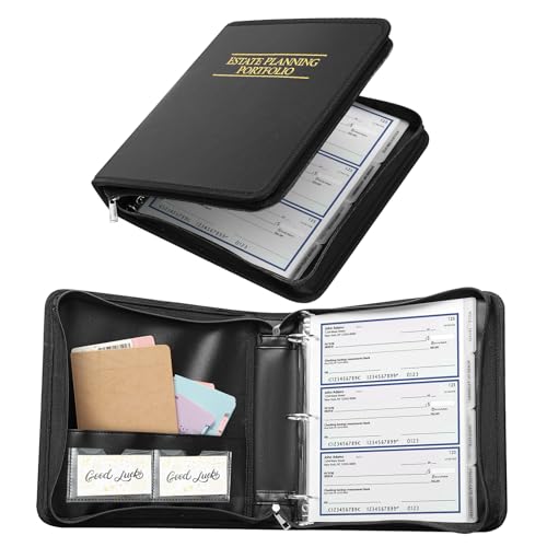 Henoyso Feuerfestes Portfolio für Nachlassplanung, schwarz, 3-Ringbuch mit Reißverschluss, 3,8 cm, Nachlassplanung, Organizer für Testamente, Trusts, Vollmachten, 12 indizierte Trennblätter im Henoyso Feuerfestes Portfolio für Nachlassplanung, schwarz, 3-Ringbuch mit Reißverschluss, 3,8 cm, Nachlassplanung, Organizer für Testamente, Trusts, Vollmachten, 12 indizierte Trennblätter im von Henoyso