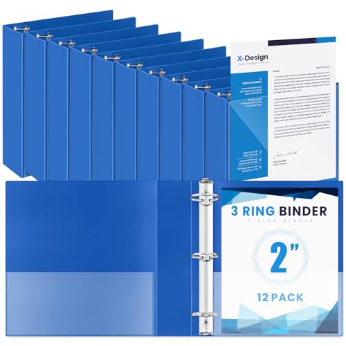 Henoyso Mini-Ordner mit 3 Ringen, 5,1 cm, passend für 14 x 21,6 cm Papier, drei runde Ringe, PP-Blau, Mini-Ordner für Schule, Büro, Rezepte, Fotoalbum-Seiten, 12 Stück Henoyso Mini-Ordner mit 3 Ringen, 5,1 cm, passend für 14 x 21,6 cm Papier, drei runde Ringe, PP-Blau, Mini-Ordner für Schule, Büro, Rezepte, Fotoalbum-Seiten, 12 Stück von Henoyso