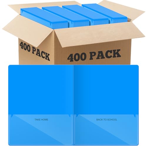 Henoyso Ordner für Zuhause, 2 Innentaschen, Kommunikationsmappe für Schüler, Hausaufgaben, mit transparenter Vordertasche, strapazierfähig, Schulklassenzimmer, 30 x 24 cm, Blau, 400 Stück Henoyso Ordner für Zuhause, 2 Innentaschen, Kommunikationsmappe für Schüler, Hausaufgaben, mit transparenter Vordertasche, strapazierfähig, Schulklassenzimmer, 30 x 24 cm, Blau, 400 Stück von Henoyso