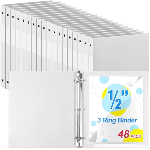Henoyso Ringbuch mit 3 Ringen, 1,27 cm, rund, passend für Briefgröße 8. 12,7 x 27,9 cm, flexibler Ordner aus Papier, Kunststoff, für 100 Blatt mit 1 Tasche, vielseitiger Organizer für Büro, Zuhause Henoyso Ringbuch mit 3 Ringen, 1,27 cm, rund, passend für Briefgröße 8. 12,7 x 27,9 cm, flexibler Ordner aus Papier, Kunststoff, für 100 Blatt mit 1 Tasche, vielseitiger Organizer für Büro, Zuhause von Henoyso