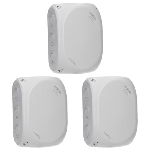 3 Stück Hensel DK1600G Kabelabzweigkasten Feuchtraumdose IP 55/66 bis 16 qmm 3phasig, 25 qmm 1phasig, ohne Klemme von Hensel