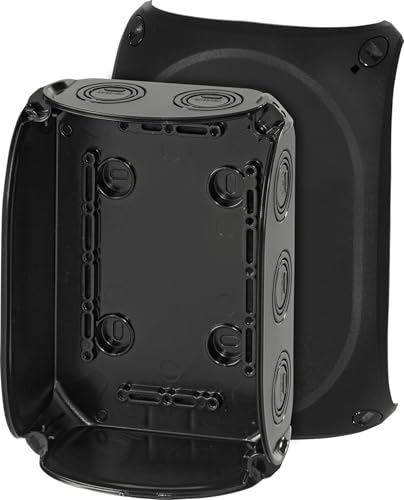 Hensel KF 1000 B Kabelabzweigkasten Feuchtraumdose IP66 bis 10 qmm 3phasig, 16 qmm 1phasig, ohne Klemme, schwarz Hensel KF 1000 B Kabelabzweigkasten Feuchtraumdose IP66 bis 10 qmm 3phasig, 16 qmm 1phasig, ohne Klemme, schwarz von Hensel
