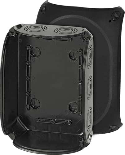 Hensel KF1600B Kabelabzweigkasten Feuchtraumdose IP66 bis 16 qmm 3phasig, 16 qmm 1phasig, ohne Klemme, schwarz Hensel KF1600B Kabelabzweigkasten Feuchtraumdose IP66 bis 16 qmm 3phasig, 16 qmm 1phasig, ohne Klemme, schwarz von Hensel