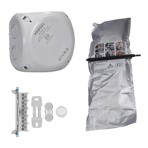 Hensel WP0404G Kabelabzweigkästen zum Vergießen IP68 1,5-4 qmm, 3phasig, 6 qmm 1phasig, 5polig, grau mit Klemme Hensel WP0404G Kabelabzweigkästen zum Vergießen IP68 1,5-4 qmm, 3phasig, 6 qmm 1phasig, 5polig, grau mit Klemme von Hensel