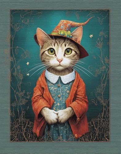 Henypt 11Ct Kreuzstich Set Vorgedruckt, Katze 40X50Cm Kreuzstich Stickpackungen Diy Stickerei Set Gestempelt Erwachsene Anfänger (Vorgedruckt) von Henypt