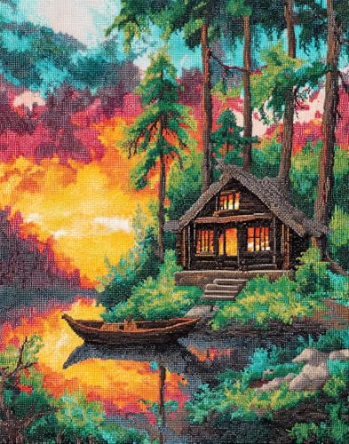 Henypt Diy Perlenstickerei Set Waldhüttenlandschaft 40X50Cm Diy Perlen Gedruckt Perlen Stickerei Kreuzstich Kit Home Art Decor Handarbeit Henypt Diy Perlenstickerei Set Waldhüttenlandschaft 40X50Cm Diy Perlen Gedruckt Perlen Stickerei Kreuzstich Kit Home Art Decor Handarbeit von Henypt