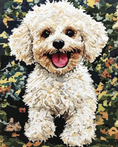 Henypt Kreuzstich Set Vorgedruckt, Lächelnder Bichon Frisé Stickvorlagen Stickbilder Vorgedruckt Kreuzstich Stickpackungen Stickpackung Cross Stitch Embroidery Kit Stickset Sticken Set Erwachsene A Henypt Kreuzstich Set Vorgedruckt, Lächelnder Bichon Frisé Stickvorlagen Stickbilder Vorgedruckt Kreuzstich Stickpackungen Stickpackung Cross Stitch Embroidery Kit Stickset Sticken Set Erwachsene A von Henypt