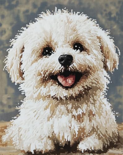 Henypt Kreuzstich Set Vorgedruckt, Lächelnder Bichon Frisé Stickvorlagen Stickbilder Vorgedruckt Kreuzstich Stickpackungen Stickpackung Cross Stitch Embroidery Kit Stickset Sticken Set Erwachsene A Henypt Kreuzstich Set Vorgedruckt, Lächelnder Bichon Frisé Stickvorlagen Stickbilder Vorgedruckt Kreuzstich Stickpackungen Stickpackung Cross Stitch Embroidery Kit Stickset Sticken Set Erwachsene A von Henypt
