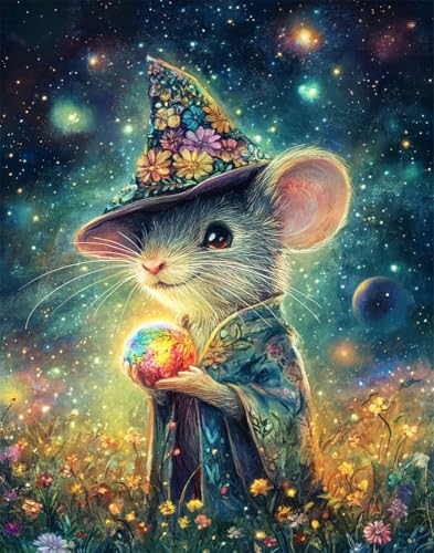 Henypt Kreuzstich Set Vorgedruckt, Maus-Assistent 40X50Cm Stickvorlagen Stickbilder Vorgedruckt Kreuzstich Stickpackungen Stickpackung Cross Stitch Embroidery Kit Stickset Sticken Set Erwachsene An von Henypt