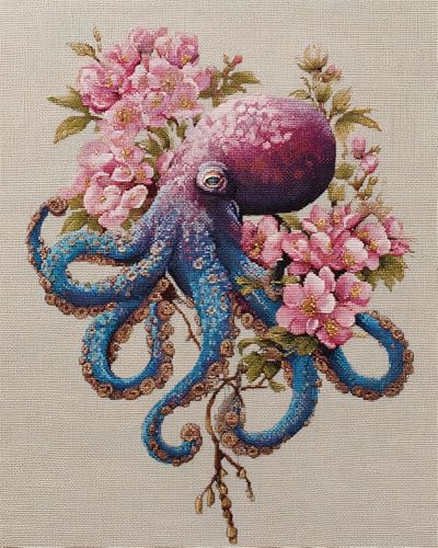 Henypt Kreuzstich Set Vorgedruckt, Oktopus Und Blumen C Stickvorlagen Stickbilder Vorgedruckt Kreuzstich Stickpackungen Stickpackung Stickbild Stickset Sticken Set Für Erwachsene 11Ct Cross Stitch Henypt Kreuzstich Set Vorgedruckt, Oktopus Und Blumen C Stickvorlagen Stickbilder Vorgedruckt Kreuzstich Stickpackungen Stickpackung Stickbild Stickset Sticken Set Für Erwachsene 11Ct Cross Stitch von Henypt