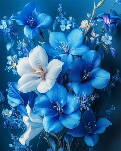 Henypt Kreuzstich Stickpackungen Erwachsene, Ein Strauß Blauer Blumen Stickvorlagen Vorgedruckt Kreuzstich Stickpackung Zum Sticken Starter Set Für Erwachsene Kinder Anfänger Henypt Kreuzstich Stickpackungen Erwachsene, Ein Strauß Blauer Blumen Stickvorlagen Vorgedruckt Kreuzstich Stickpackung Zum Sticken Starter Set Für Erwachsene Kinder Anfänger von Henypt