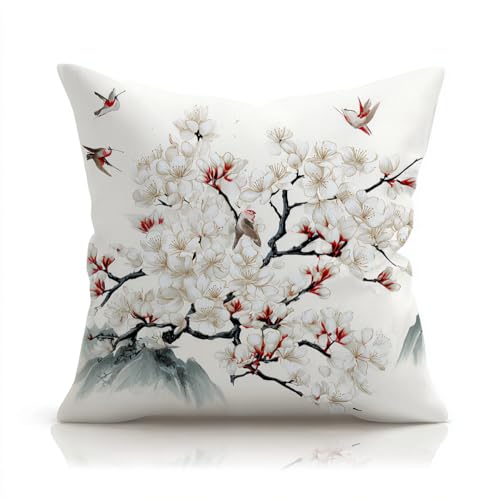 Henypt Kreuzstichkissen Zum Stickset, Kissenbezug, Chinesische Orchidee 45X45Cm Kissenbezug, Anfänger Vorgedruckt Bastelsets Für Erwachsene, Anfänger, Handstickerei-Diy-Set, Nähkissenbezug Mit Blum Henypt Kreuzstichkissen Zum Stickset, Kissenbezug, Chinesische Orchidee 45X45Cm Kissenbezug, Anfänger Vorgedruckt Bastelsets Für Erwachsene, Anfänger, Handstickerei-Diy-Set, Nähkissenbezug Mit Blum von Henypt