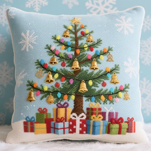 Henypt Latch Cushion Set Cartoon-Weihnachtsbaum DIY Cross Stitch Latch Hook Cushion Cover Rug Sets with Pre-Printed Canvas Crochet Yarn Crafts 43x43cm Henypt Latch Cushion Set Cartoon-Weihnachtsbaum DIY Cross Stitch Latch Hook Cushion Cover Rug Sets with Pre-Printed Canvas Crochet Yarn Crafts 43x43cm von Henypt