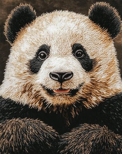 Henypt Stickerei Set Vorgedruckt Leinwand Kreuzstich Kit Stickbilder,Panda Diy Kunst Kreuzstich Kit Stickerei Anfänger Weihnachts Geschenk Für Die Heimdekoration,11Ct Henypt Stickerei Set Vorgedruckt Leinwand Kreuzstich Kit Stickbilder,Panda Diy Kunst Kreuzstich Kit Stickerei Anfänger Weihnachts Geschenk Für Die Heimdekoration,11Ct von Henypt