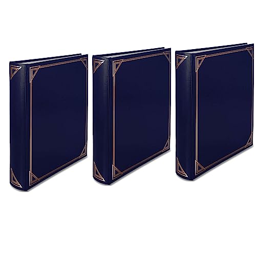 HENZO Fotoalbum Promo Classic blau 290x335 mm 3 Fotoalben von Henzo
