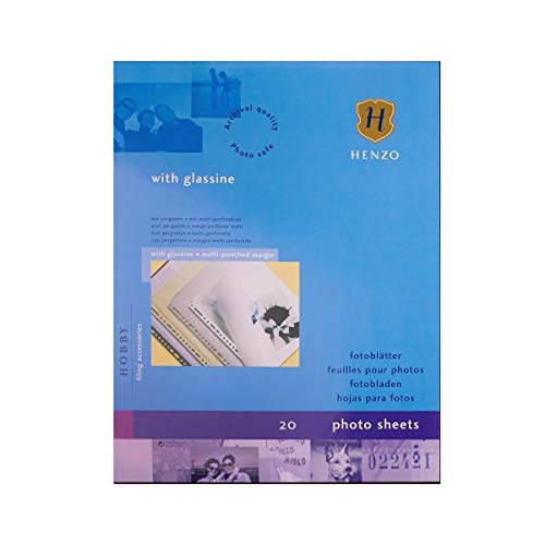HENZO Fotoblätter Fotokarton 100 Blatt schwarz mit Pergaminpapier- 1611108 HENZO Fotoblätter Fotokarton 100 Blatt schwarz mit Pergaminpapier- 1611108 von Henzo