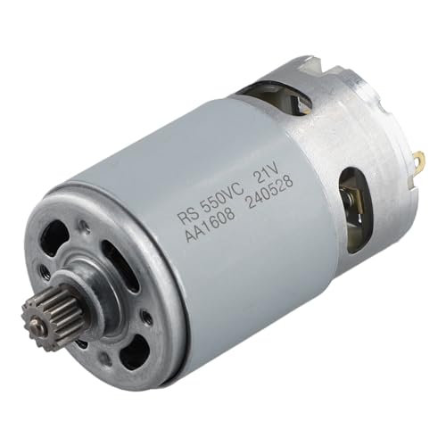 Heozlion 21 V RS550 Gleichstrommotor, 14 Zähne, 9,5 mm Zahnrad für Mini-, Elektromotor, Motorbohrmaschine, Wiederaufladbares Elektrowerkzeug-Zubehör Heozlion 21 V RS550 Gleichstrommotor, 14 Zähne, 9,5 mm Zahnrad für Mini-, Elektromotor, Motorbohrmaschine, Wiederaufladbares Elektrowerkzeug-Zubehör von Heozlion