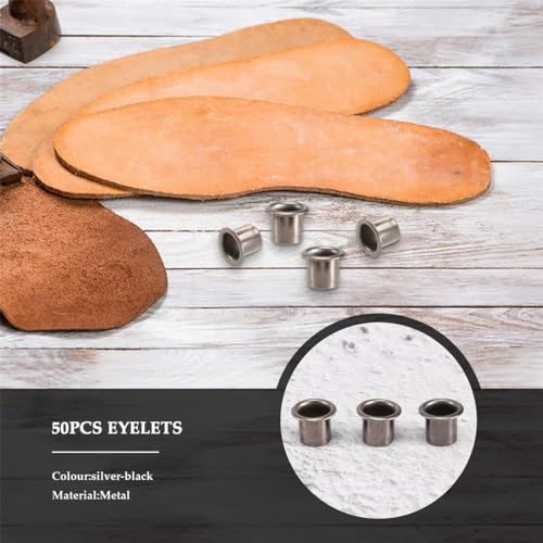 Hepzest 50 StüCke ÖSen für DIY Kydex Scheide 7 Mm Niet Handwerkzeug Teile ÖSe Locher Werkzeug Kit Hepzest 50 StüCke ÖSen für DIY Kydex Scheide 7 Mm Niet Handwerkzeug Teile ÖSe Locher Werkzeug Kit von Hepzest