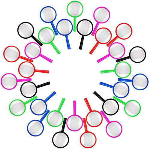 30 Pcs Kinder Lupen Set, Kunststoff Mini Lupen Spielzeug Detektive zum Erforschen von Insekten Pflanzen, Detektive Lupe Kinder Set als Mitgebsel Gastgeschenk Giveaways zum Kindergeburtstag Party 30 Pcs Kinder Lupen Set, Kunststoff Mini Lupen Spielzeug Detektive zum Erforschen von Insekten Pflanzen, Detektive Lupe Kinder Set als Mitgebsel Gastgeschenk Giveaways zum Kindergeburtstag Party von Heqishun